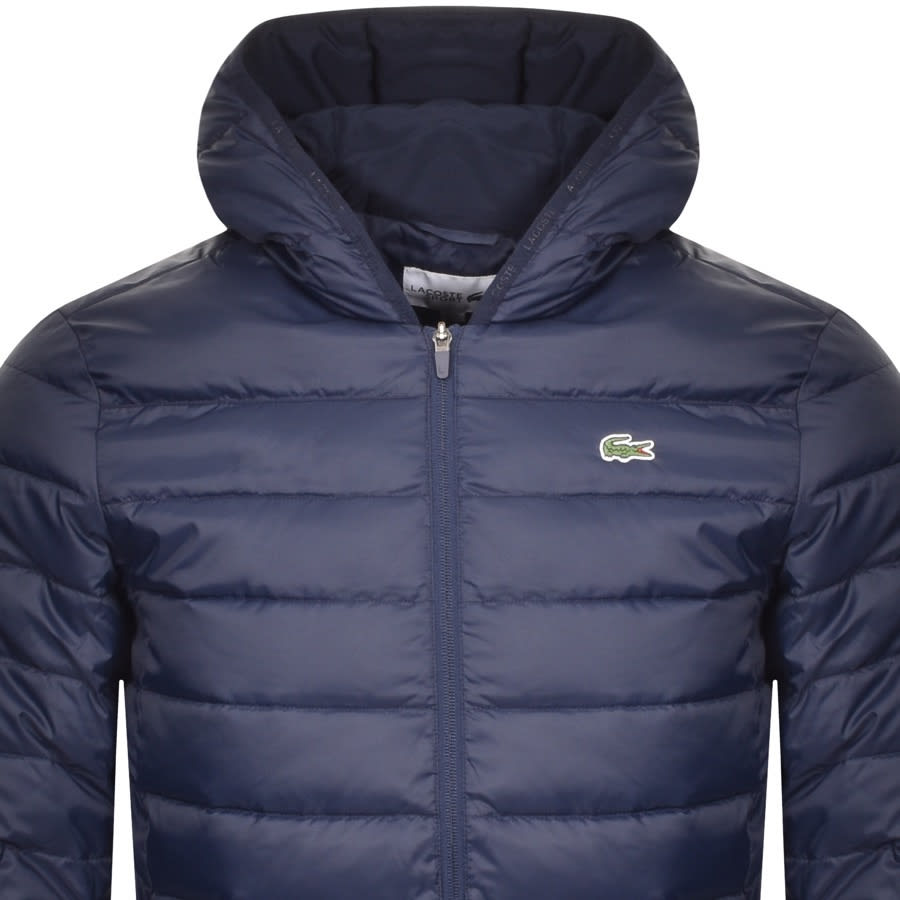 Alternative Image for ProductLacoste Sport Full Zip Hooded Jacket Navy2